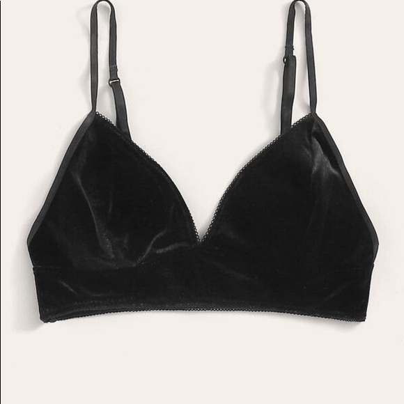 Black Velvet Bra - Picture 2 of 4